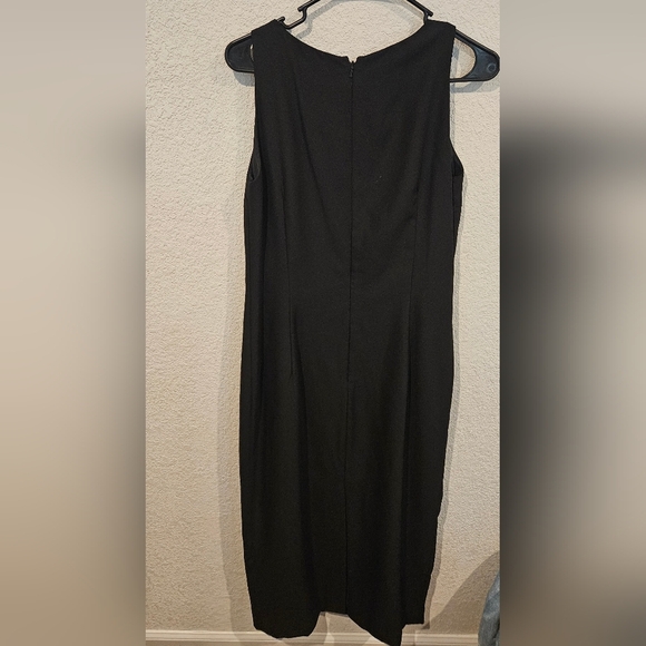 Black Maxi Semi-Formal Dress with Floral Beading Virgo Size 10 Women's - Picture 5 of 9